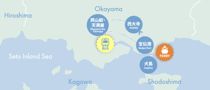 犬島へのアクセス